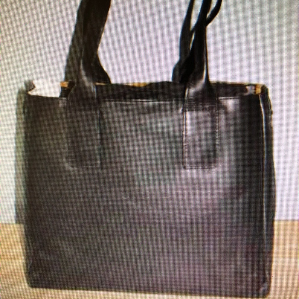 Frye llama large black tote NWOT